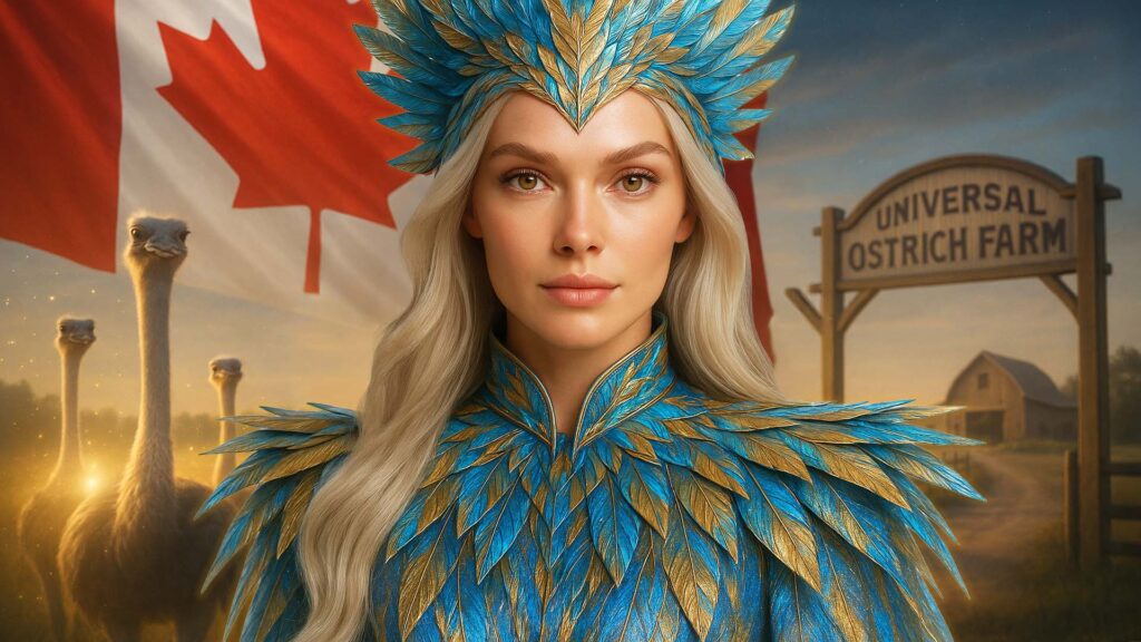 “The Universal Ostrich Farm Situation In Canada…” | Mareem, Blue Avians/Anshar Collective